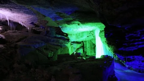 Kungur ice cave 库存影片 76689133