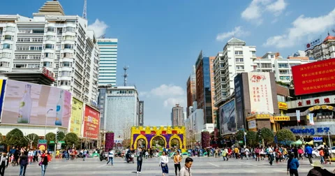 Kunming Cityscape Timelapse Stock Footage 64336873