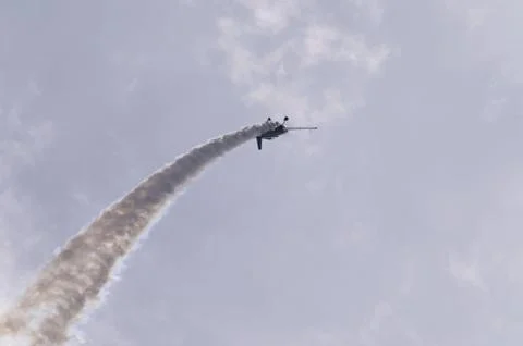 Kunstflug-Flugzeug Stock Photos