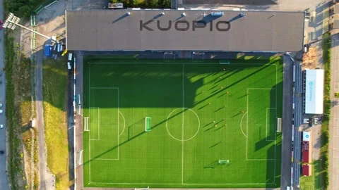 Kuopio Stadium by Drone Stock Footage 167181062