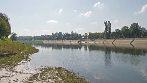 Kupa river landscape Stock Footage 82370620