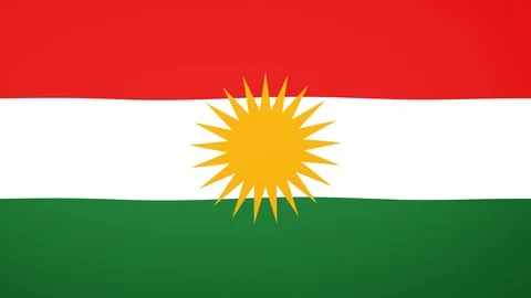 Kurdistan Flag Composition 库存影片 118251279