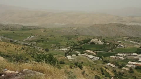 Kurdistan mountain range and valleys (HD) c Stock Footage 11020774