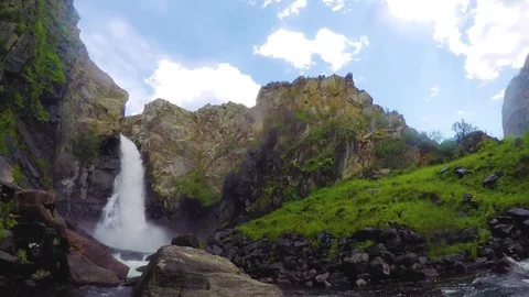 Kurkure waterfall. Time lapse. Stock Footage 77784233