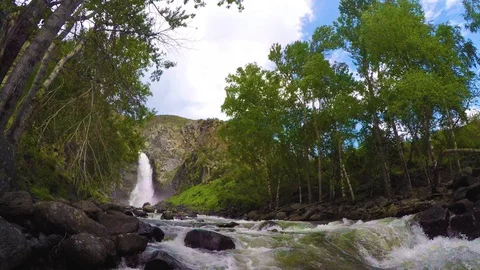Kurkure waterfall. Time lapse. Stock Footage 109371078