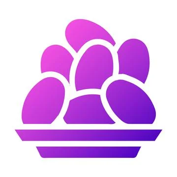 Kurma icon solid gradient pink style ramadan illustration vector element an.. Illustrazione stock