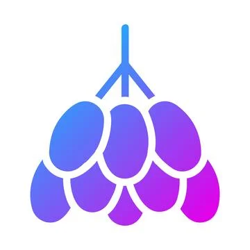Kurma palm icon solid gradient purple style ramadan illustration vector ele.. Stock Illustration