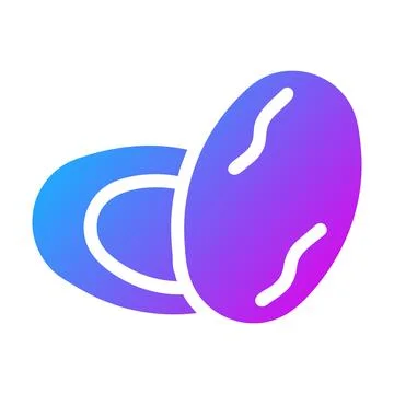 Kurma palm icon solid gradient purple style ramadan illustration vector ele.. Stock Illustration