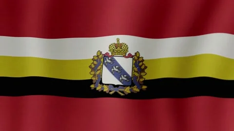 Kursk Oblast. The flag flutters in the wind Video stock 207449918