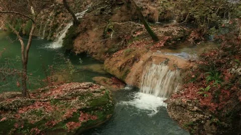 Kursunlu waterfall Stock Footage 12733937