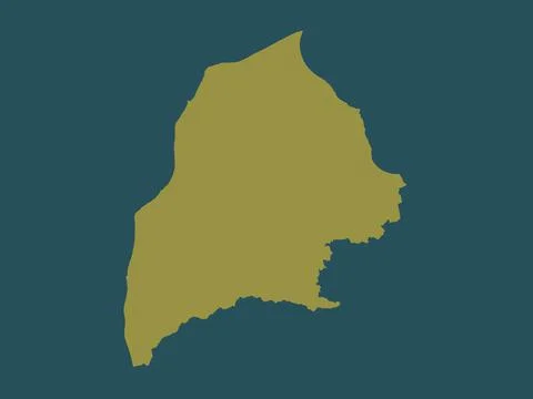 Kurzeme, Latvia. Solid color shape Stock Illustration