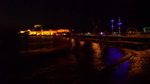 Kusadasi in the evening lights Vidéo 248900469