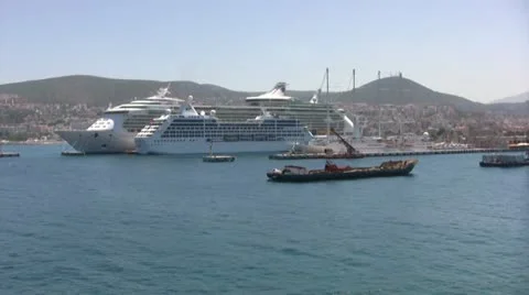 Kusadasi harbor Stock Footage 22095767