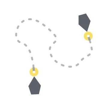 Kusari Fundo icon vector image. Illustrazione stock