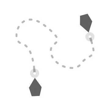 Kusari Fundo icon vector image. Illustrazione stock