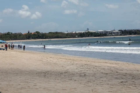 Kuta Beach Timelapse 3 Stock Footage 99017947