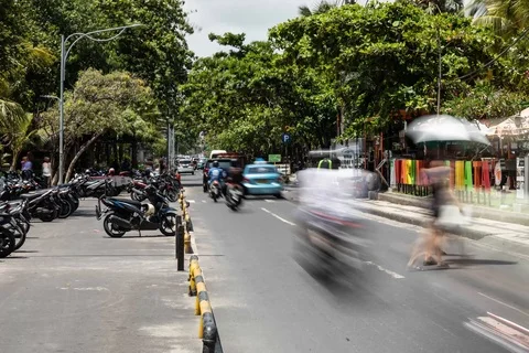 Kuta Street Timelapse 3 Stock Footage 99018059