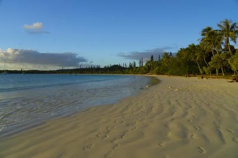 Kuto Bay on sunset Stock Photos