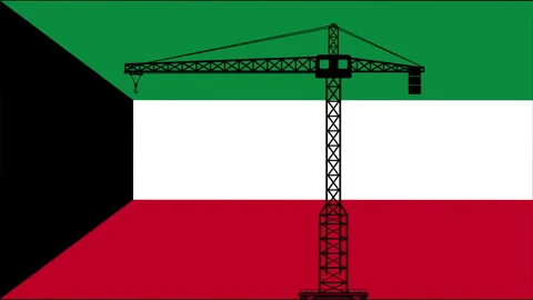 Kuwait Banner Stock Footage 283913708