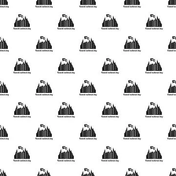 Kuwait day background, simple style Illustrazione stock