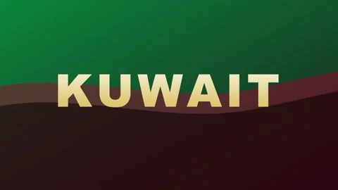 Kuwait Flag Background Textured Graphic. Stock Footage 331779937