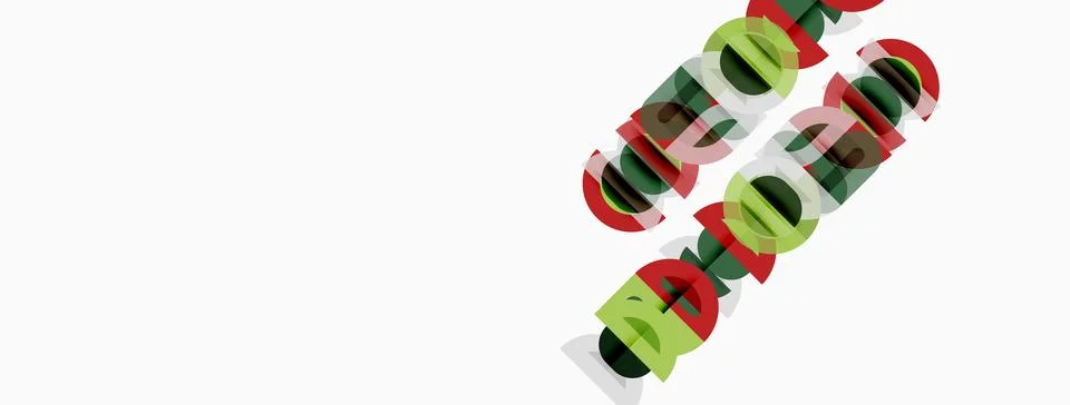 Kuwait flag displayed. White background with green rectangle above red one. Stock Illustration