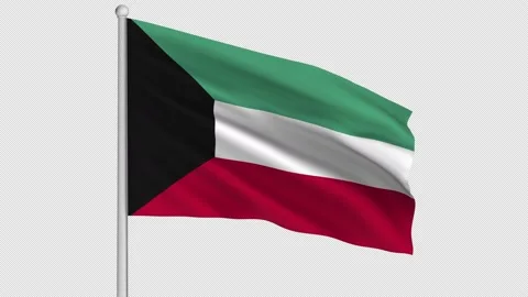 Kuwait Flag Stock-Footage 211109440