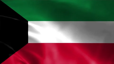 Kuwait Flag Stock Footage 262499953