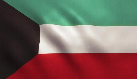 Kuwait Flag Stock Illustration