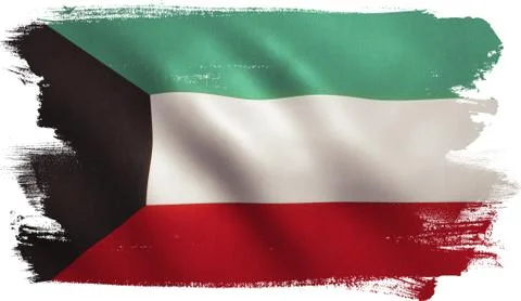 Kuwait Flag Stock Illustration