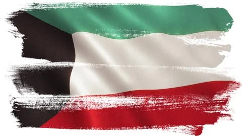 Kuwait Flag Stock Illustration