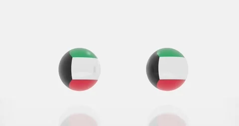 Kuwait flag symbol Stock Footage 192719851