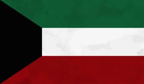 Kuwait grunge style flag. Vector EPS10 Stock Illustration