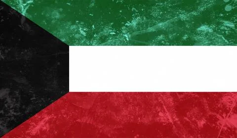 Kuwait grunge style flag. Vector EPS10 Stock-Illustration