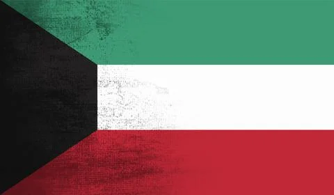 Kuwait grunge style flag. Vector EPS10 Stock Illustration