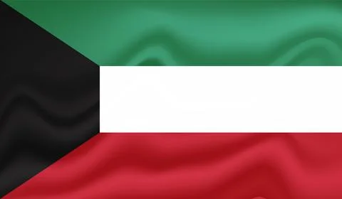 Kuwait grunge style flag. Vector EPS10 Stock Illustration