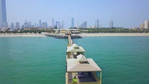 Kuwait head of the bridge Stock Footage 126591572