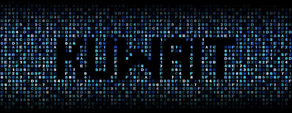 Kuwait text on hex code illustration Stock Illustration