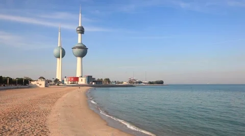 The Kuwait Towers Stock-Footage 45485535