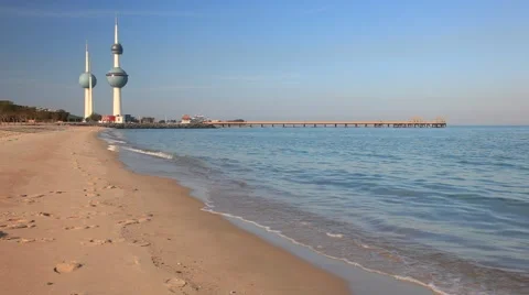 Kuwait Towers Stock Footage 45613771
