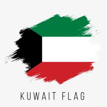 Kuwait Vector Flag. Kuwait Flag for Independence Day Stock Illustration