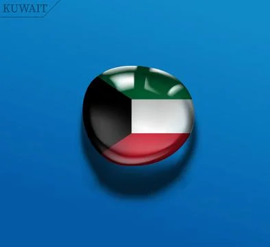 Kuwait water drop Stock Illustration