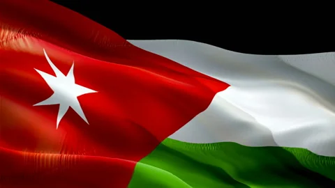 Kuwait waving flag. National 3d Kuwait flag waving. Sign of seamless Full HD Stock Footage 166313698