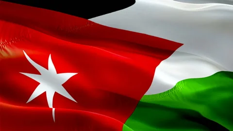 Kuwait waving flag. National 3d Kuwait flag waving. Sign of seamless Full HD Stock Footage 166313773