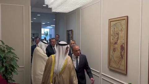 Kuwaiti Foreign Minister visits Cairo, Cairo, EG - 19 Apr 2026 Stock Footage 333048607