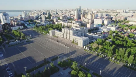 Kuybyshev Square Samara Vídeos de archivo 154796062