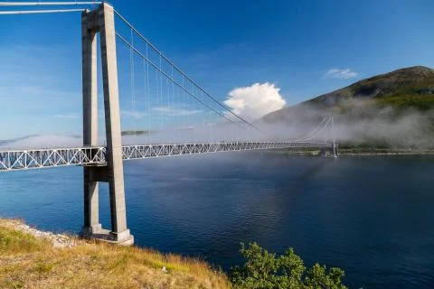 Kvalsund bridge Stock Photos