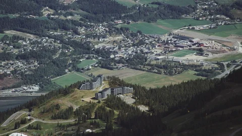 The Kvitfjell valley area Vídeo Stock 95664996