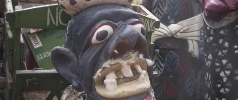 Kwagh Hir Figurines Stock Footage 233045379