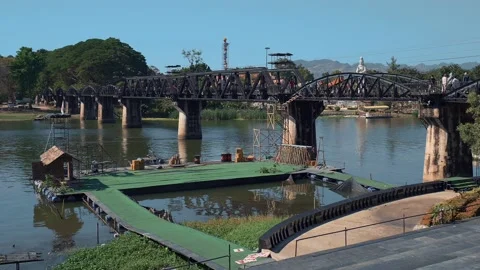 THE KWAI RIVER BRIDGE 02 Stock Footage 169161573